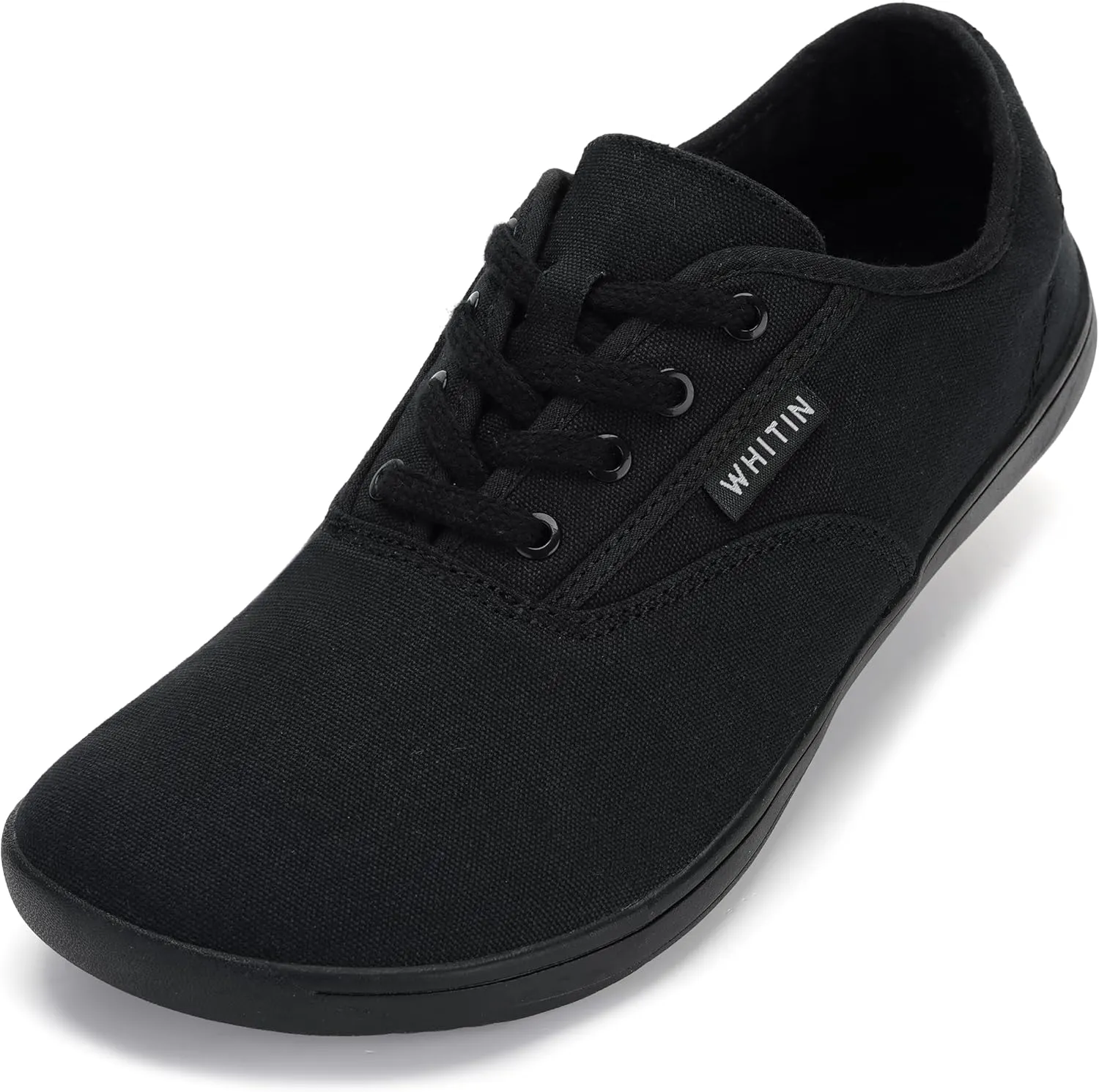 WHITIN Men's Wide Canvas Barefoot Sneakers | Zero Drop Sole | Minimalist Footwear