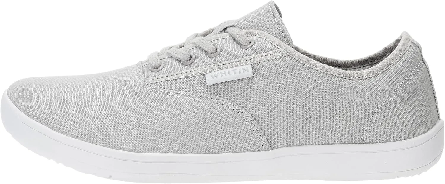 WHITIN Men's Wide Canvas Barefoot Sneakers | Zero Drop Sole | Minimalist Footwear