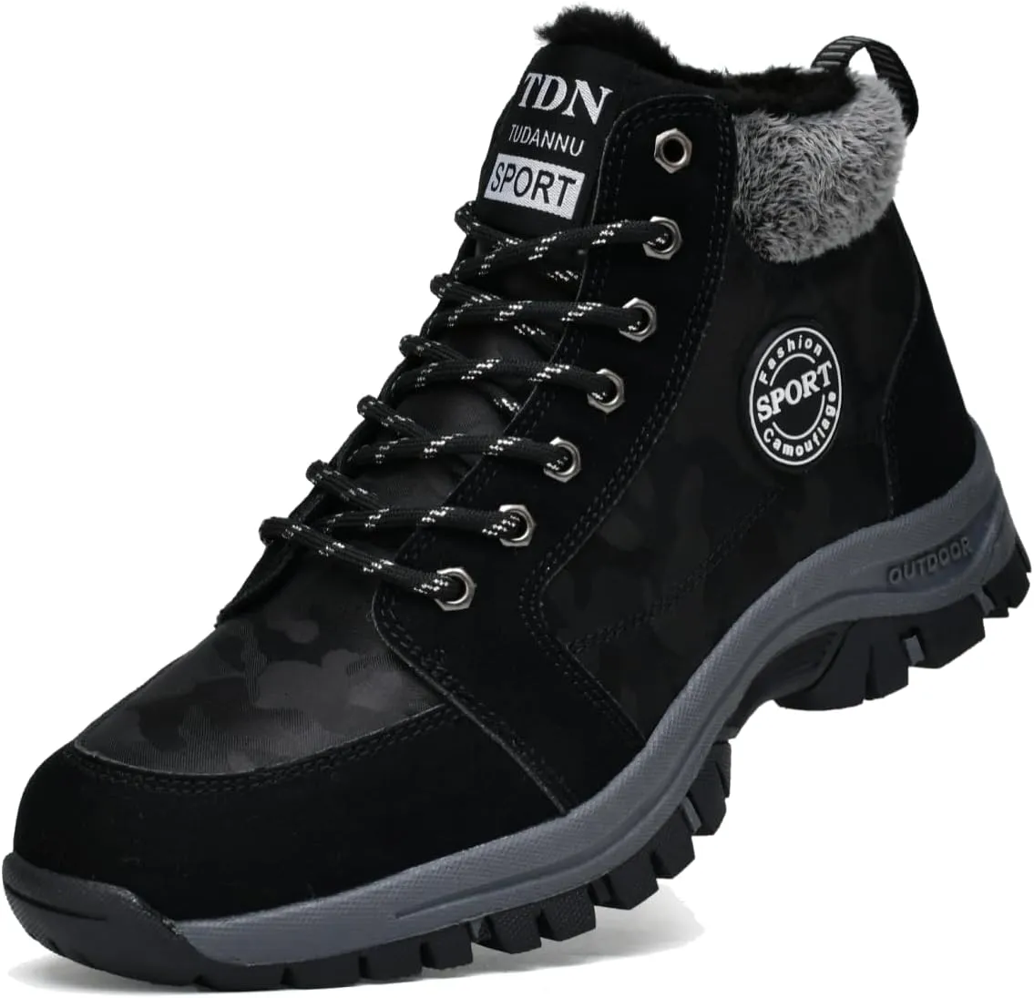 Winter Boots for Men Women Warm Lined Non Slip Hiking Boot Outdoor Waterproof Snow Boots