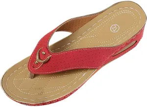 Women Summer Casual Thick Sole Wedge Roman Flip Flop Sandals Stylish Beach Footwear For Women's Heeled Sandals Size 12