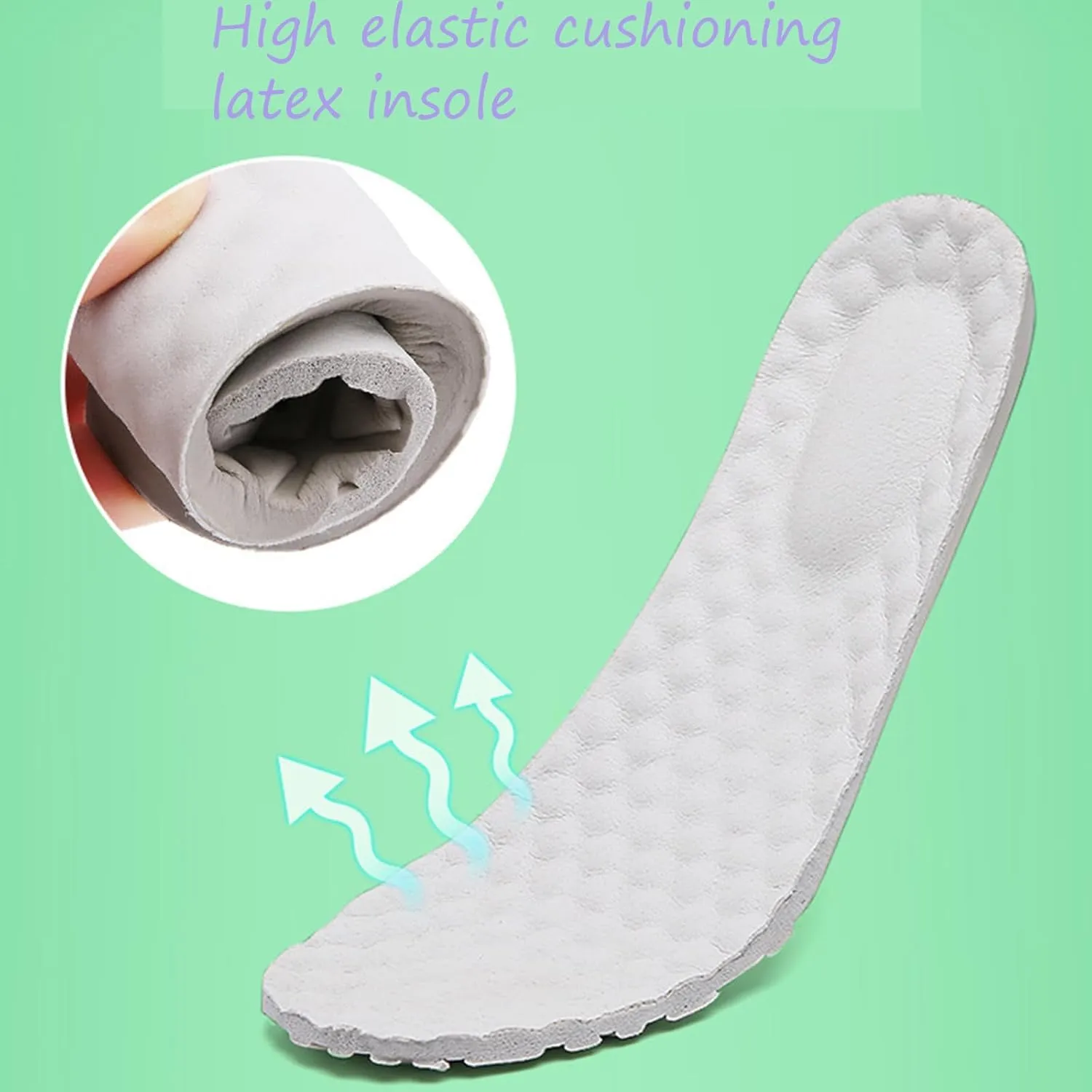 Women's Air-Cushion Orthopedic Slip-On Nurse Shoes Fashion Round-Toe Wedge Heel Thick-Soled Comfortable Arch Support Walking Loafers