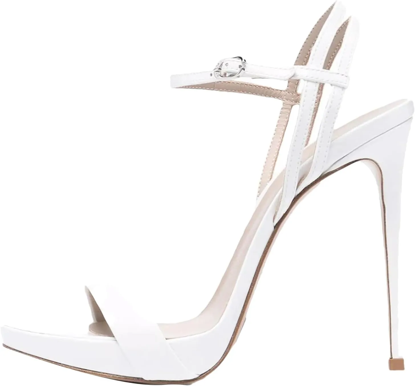 Women's Buckle Stiletto Sandals, Open Toe Summer Wedding Party Heels