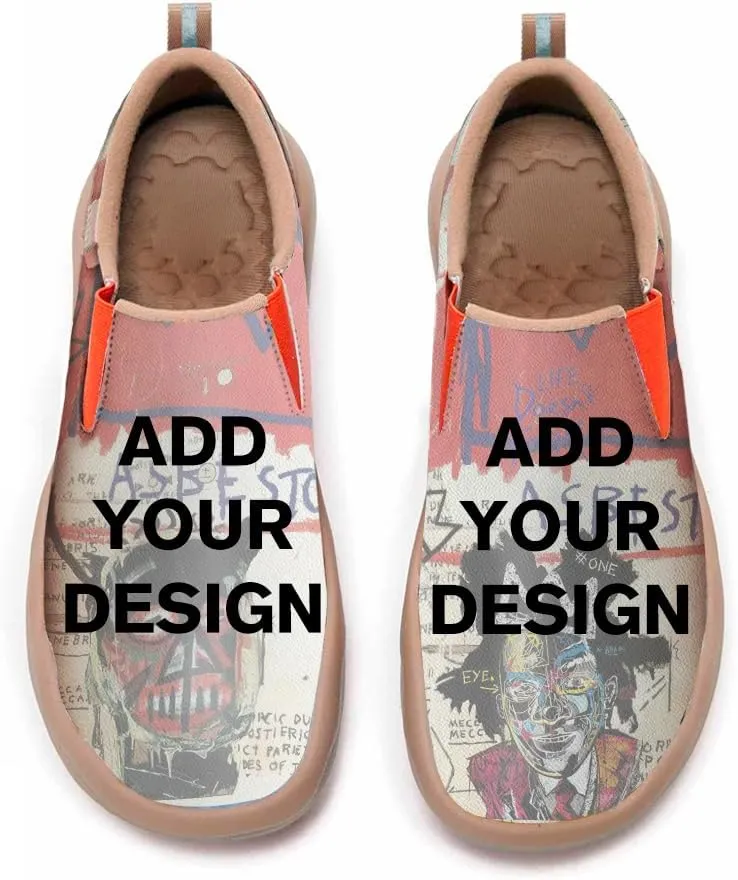 Women's Casual Loafers Microfiber Slip On Sneakers Art Painted Comfortable Soft Travel Shoes Colorful Butterfly