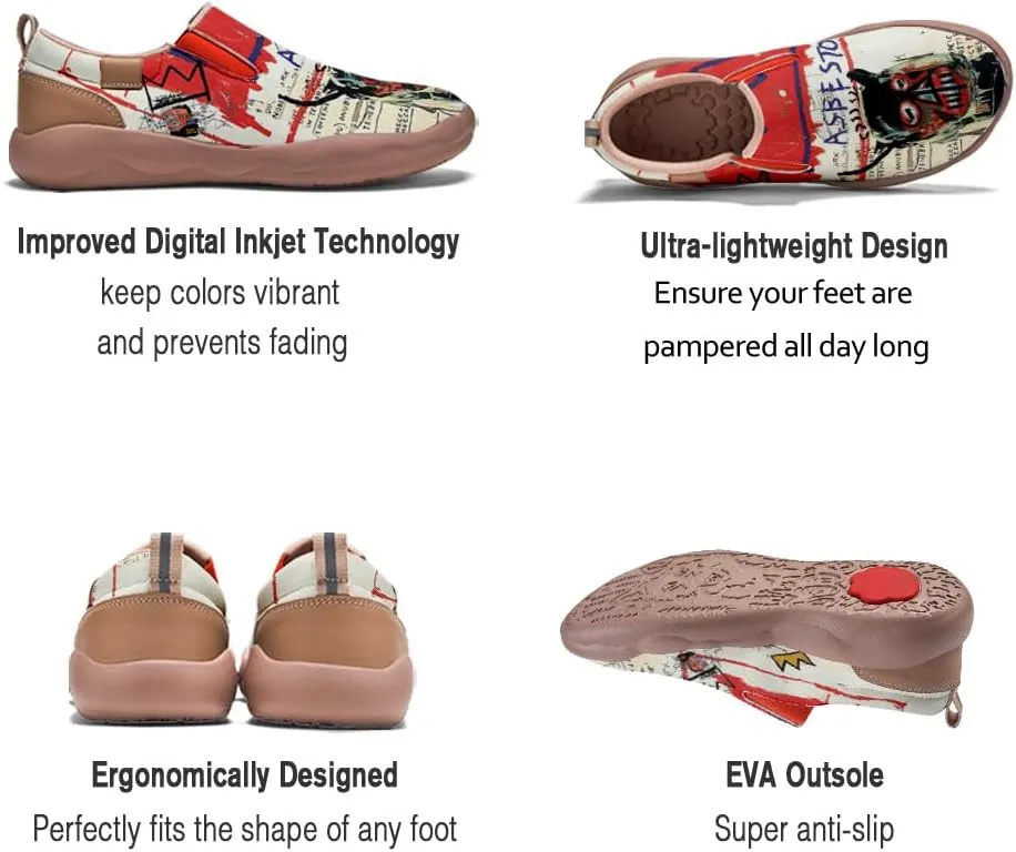 Women's Casual Loafers Microfiber Slip On Sneakers Art Painted Comfortable Soft Travel Shoes Colorful Butterfly