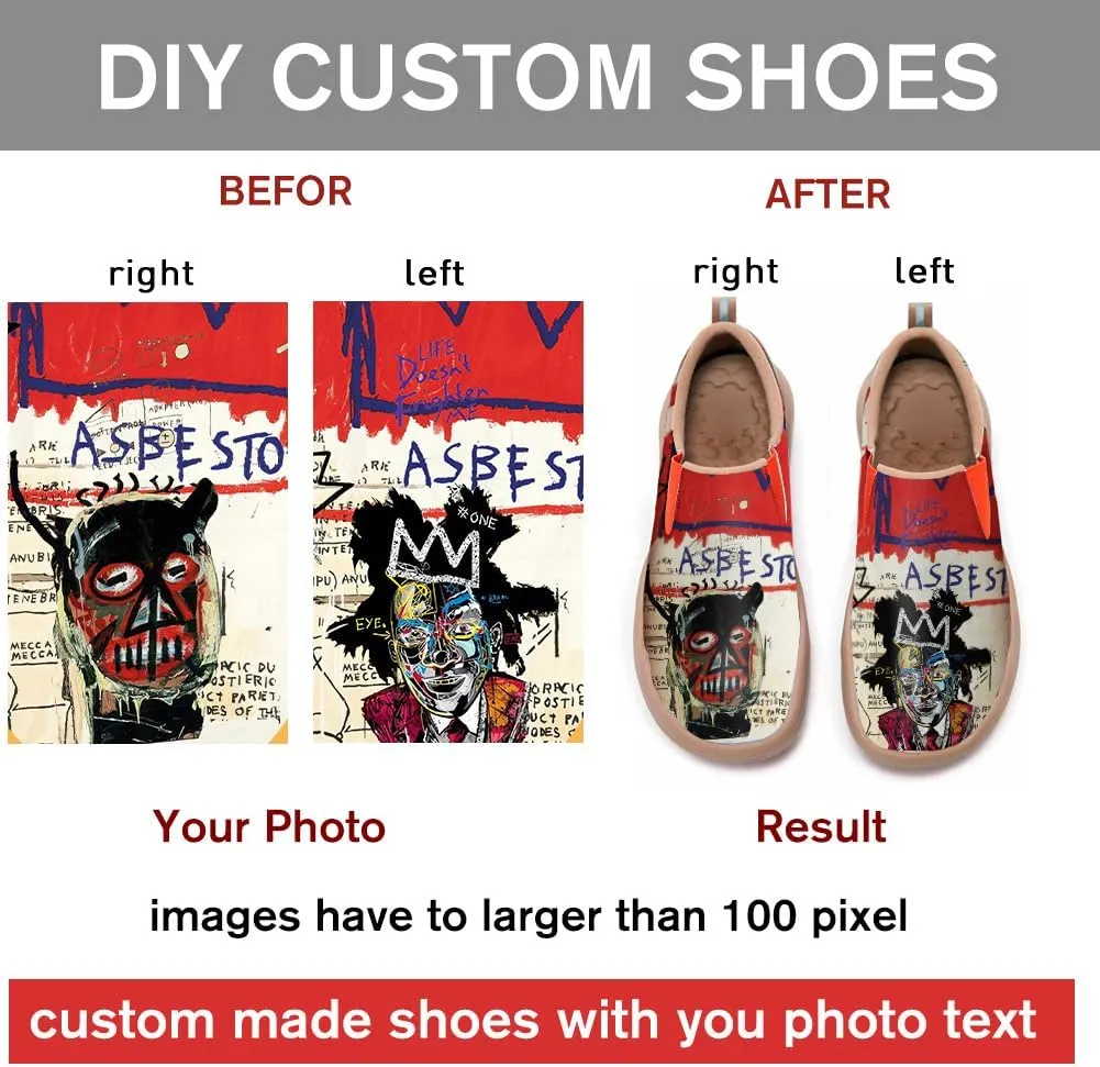 Women's Casual Loafers Microfiber Slip On Sneakers Art Painted Comfortable Soft Travel Shoes Colorful Butterfly