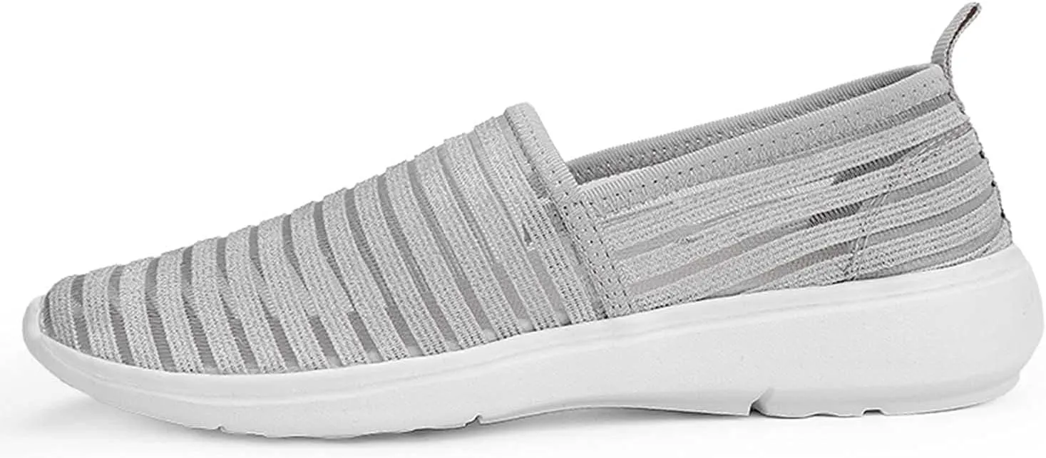 Women's Comfortable Mesh Loafers Casual Round Toe Slip On Driving Flats Walking Shoes for Womens Ladies