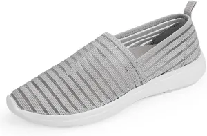 Women's Comfortable Mesh Loafers Casual Round Toe Slip On Driving Flats Walking Shoes for Womens Ladies