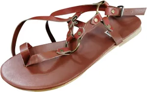 Women's Dressy Summer Comfortable Low Heels Flat Sandals Fashion Printed Open Toe Flip Flops Casual Trendy Sandal with Ankle Strap