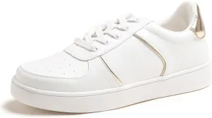 Women's Fashion Bling Deco Party Lightweight Vegan Leather Sneaker