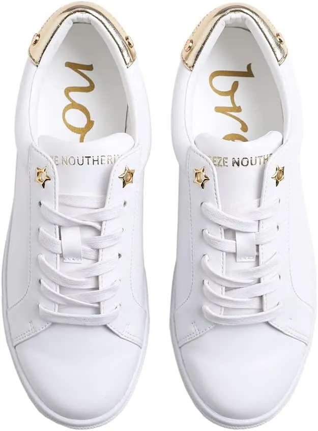 Women's Fashion Bling Deco Party Lightweight Vegan Leather Sneaker
