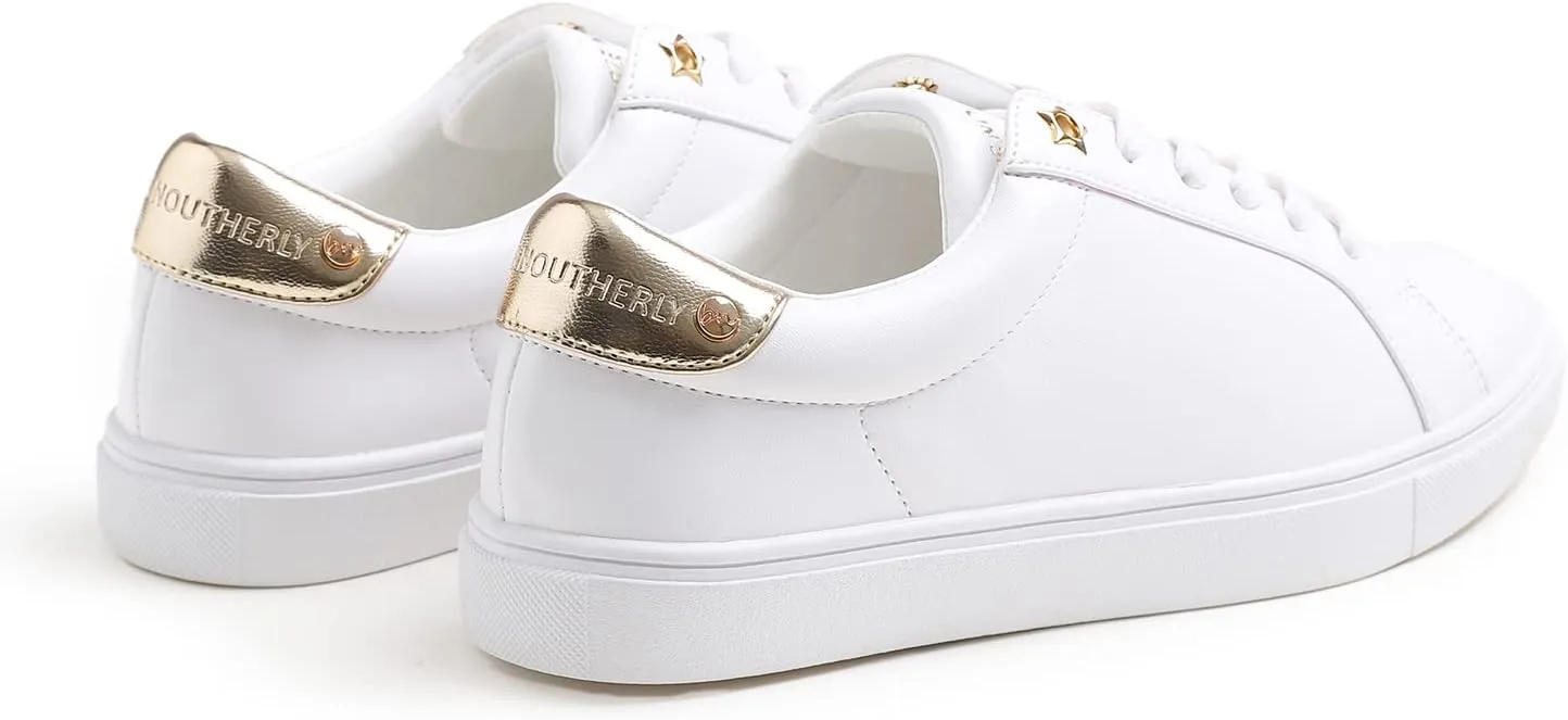 Women's Fashion Bling Deco Party Lightweight Vegan Leather Sneaker