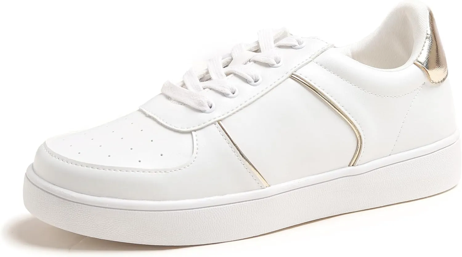 Women's Fashion Bling Deco Party Lightweight Vegan Leather Sneaker