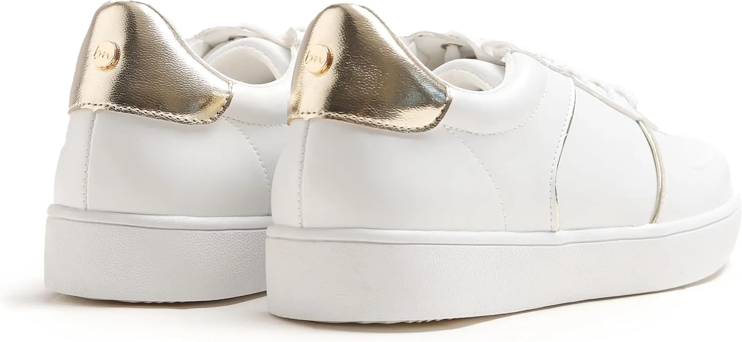 Women's Fashion Bling Deco Party Lightweight Vegan Leather Sneaker