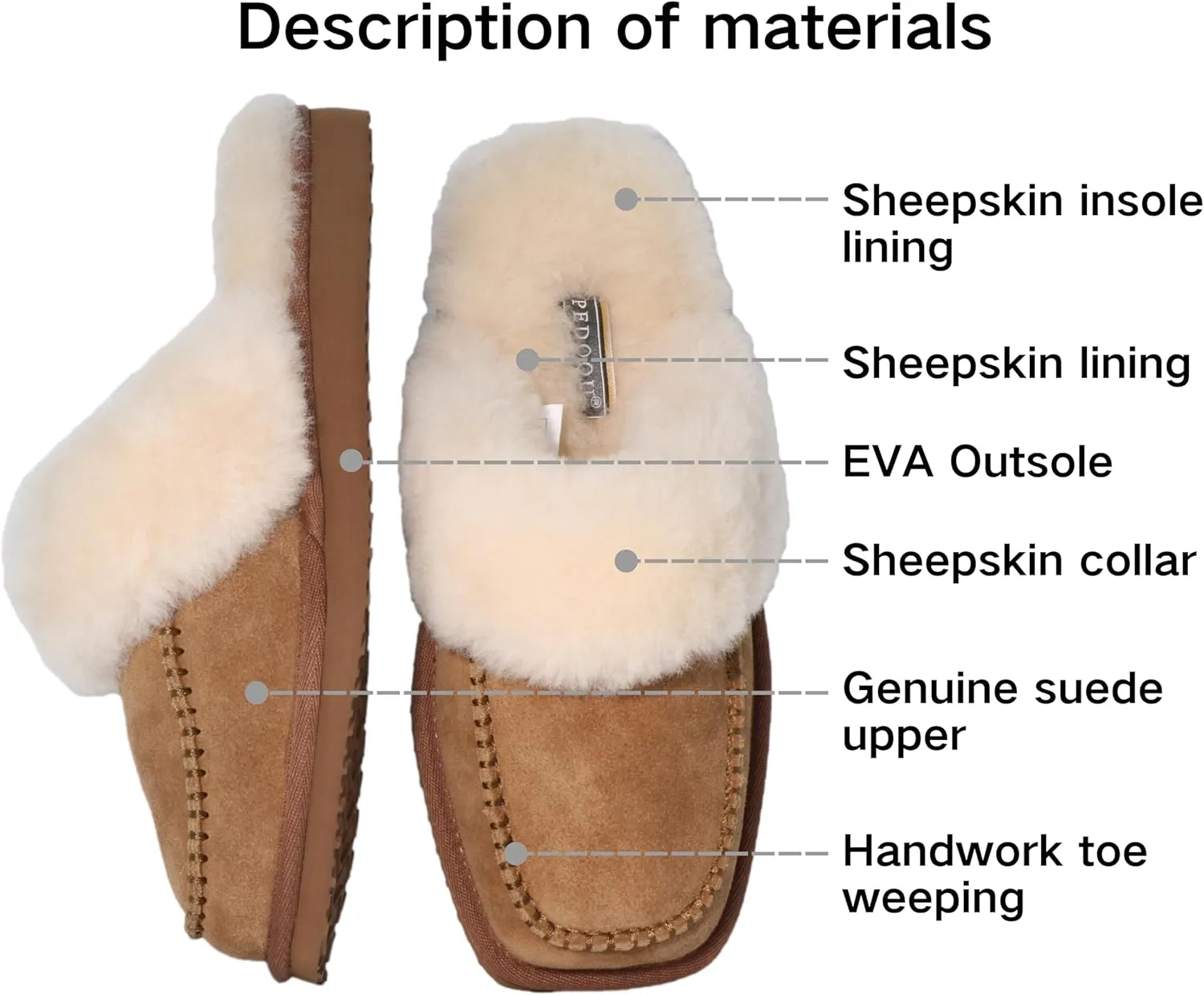 Womens Fluff Memory Foam Slippers Ladies Arch Support Warm Scuff Slippers Slip on Comfy Winter House Shoes with Non-Slip Indoor Outdoor Hard Sole