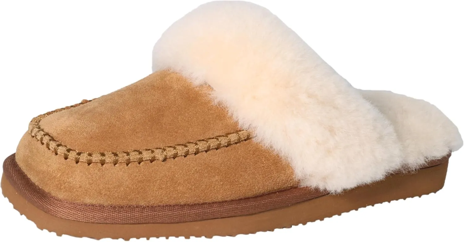 Womens Fluff Memory Foam Slippers Ladies Arch Support Warm Scuff Slippers Slip on Comfy Winter House Shoes with Non-Slip Indoor Outdoor Hard Sole
