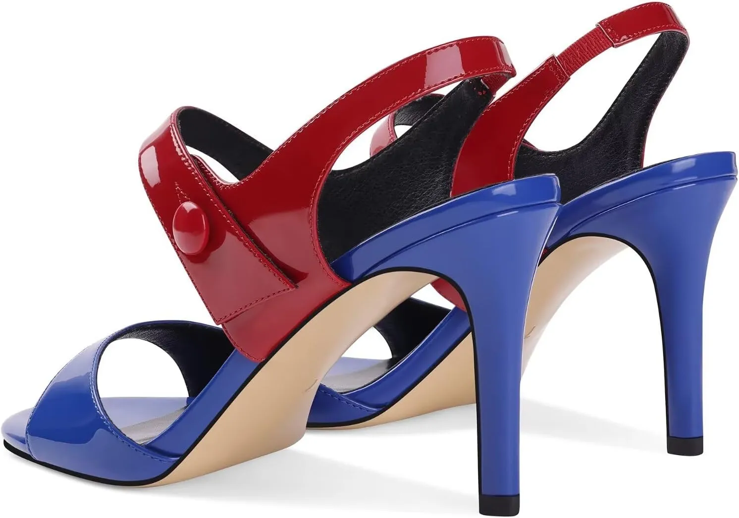 Women's High Heel Sandals Slingback Pumps Open Toe Comfortable Strappy Heels Parties Weddings Heeled Sandals