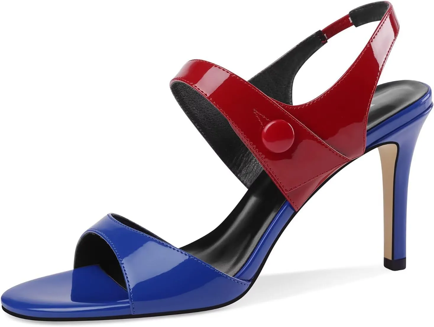 Women's High Heel Sandals Slingback Pumps Open Toe Comfortable Strappy Heels Parties Weddings Heeled Sandals