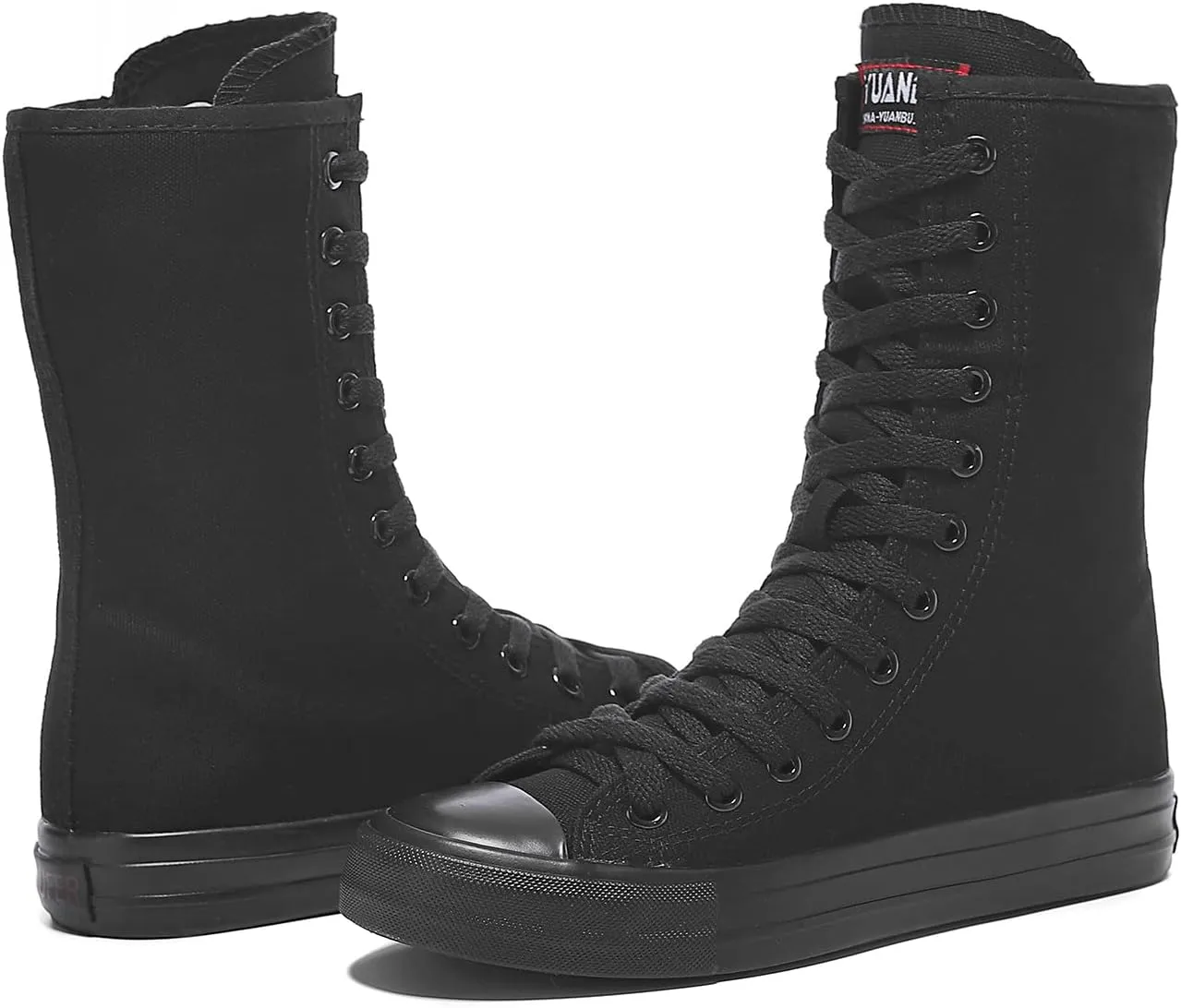 Womens High Top Canvas Sneakers Lace up Fashion Casual Shoes for Girls