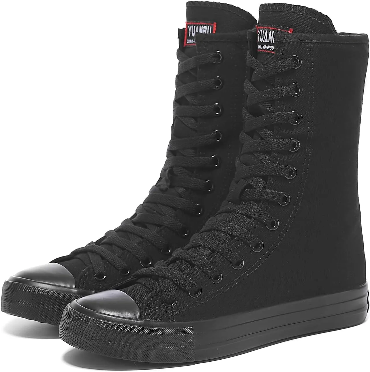 Womens High Top Canvas Sneakers Lace up Fashion Casual Shoes for Girls