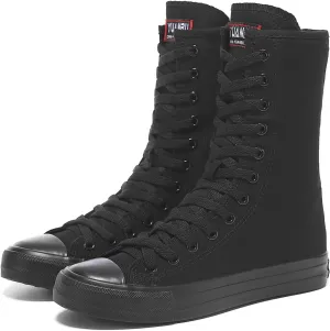 Womens High Top Canvas Sneakers Lace up Fashion Casual Shoes for Girls