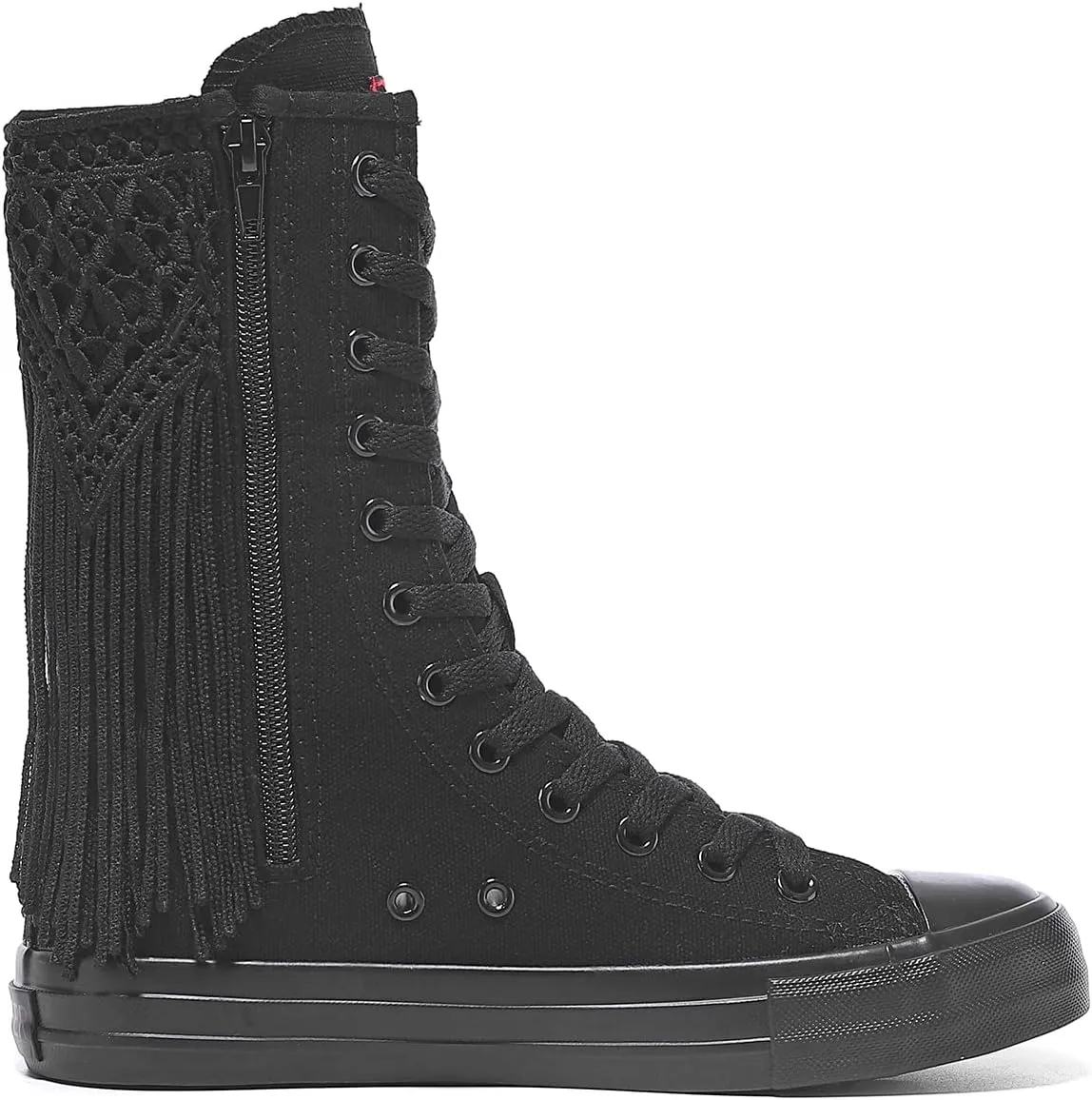 Womens High Top Canvas Sneakers Lace up Fashion Casual Shoes for Girls