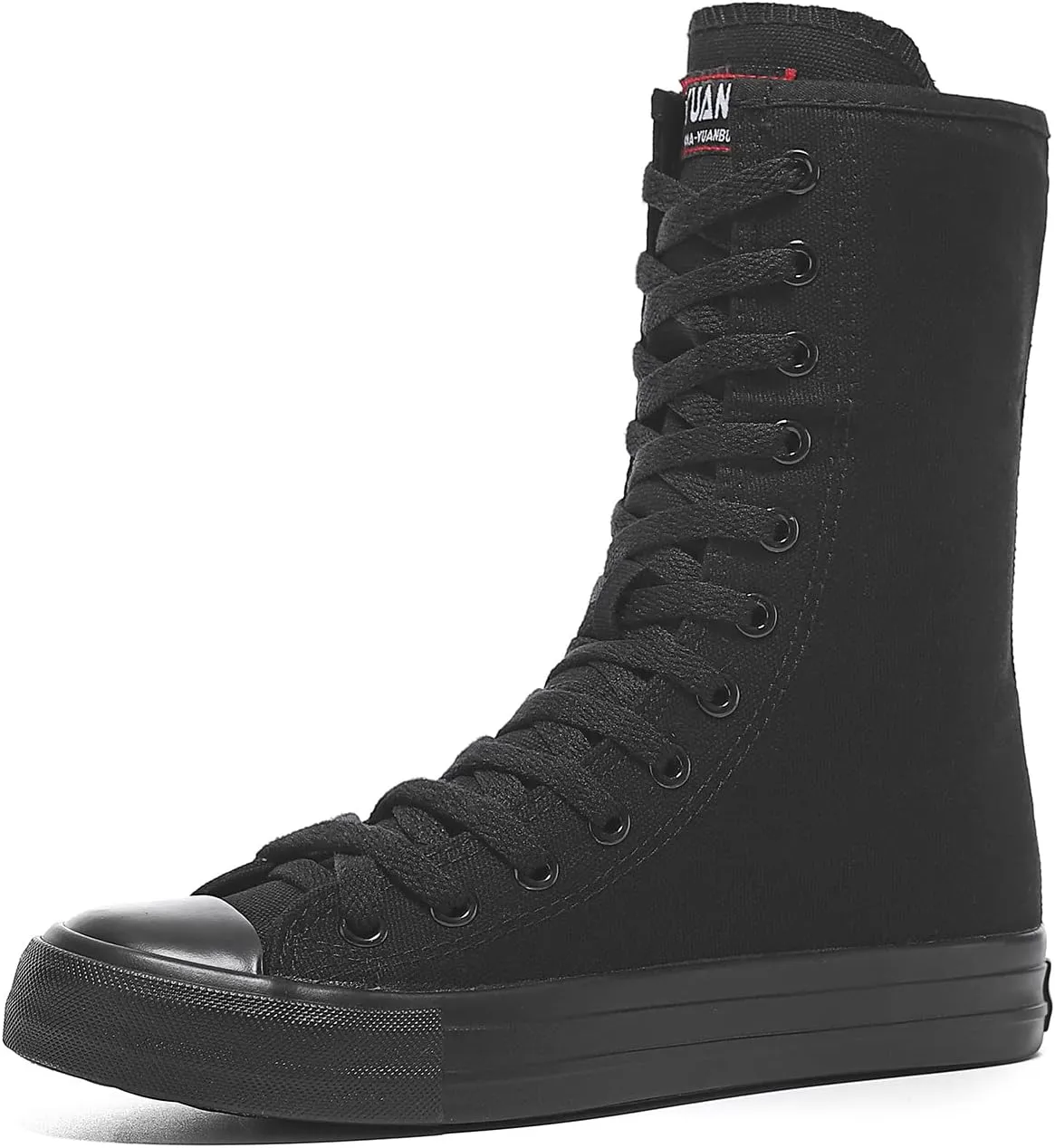 Womens High Top Canvas Sneakers Lace up Fashion Casual Shoes for Girls