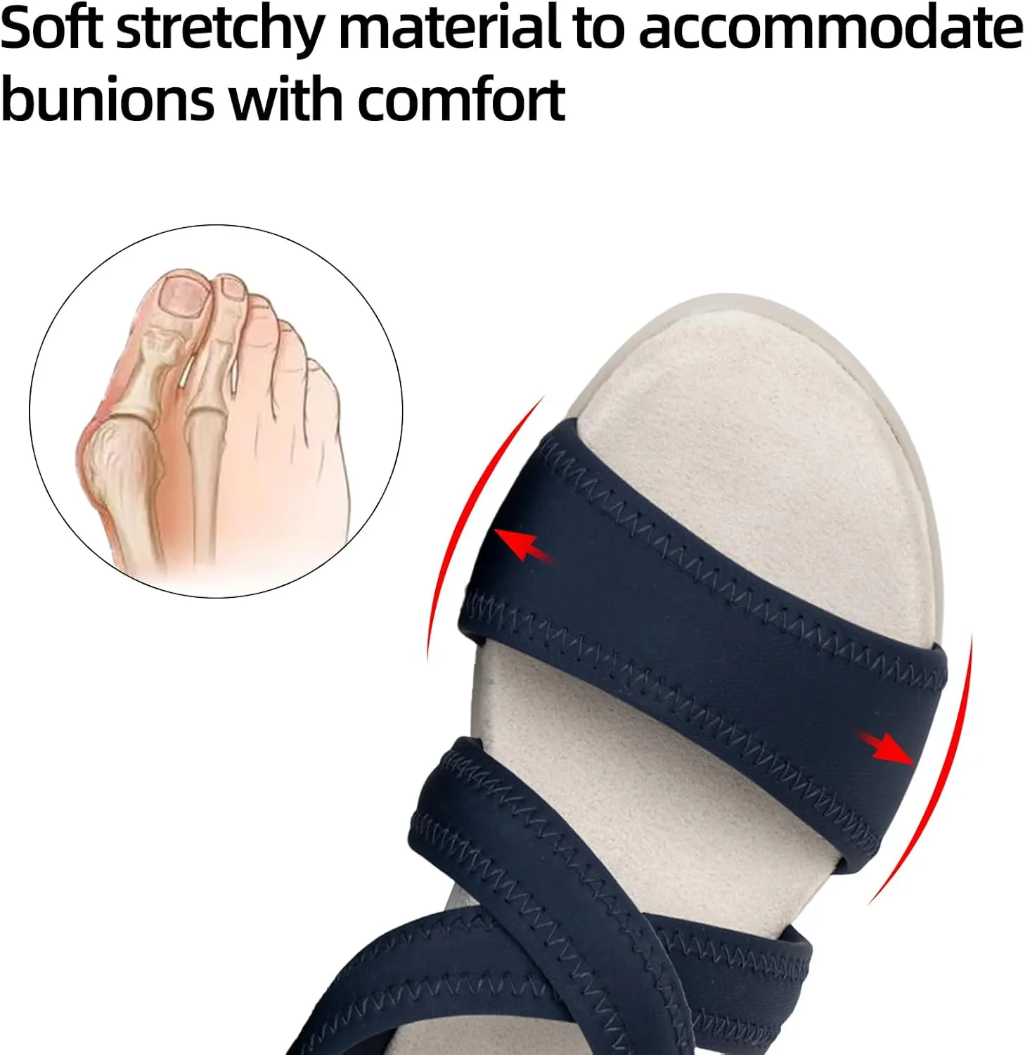 Women's Orthopedic Sandals Low Wedge Comfortable Walking Orthotic Arch Support Casual Sandals with Memory Foam