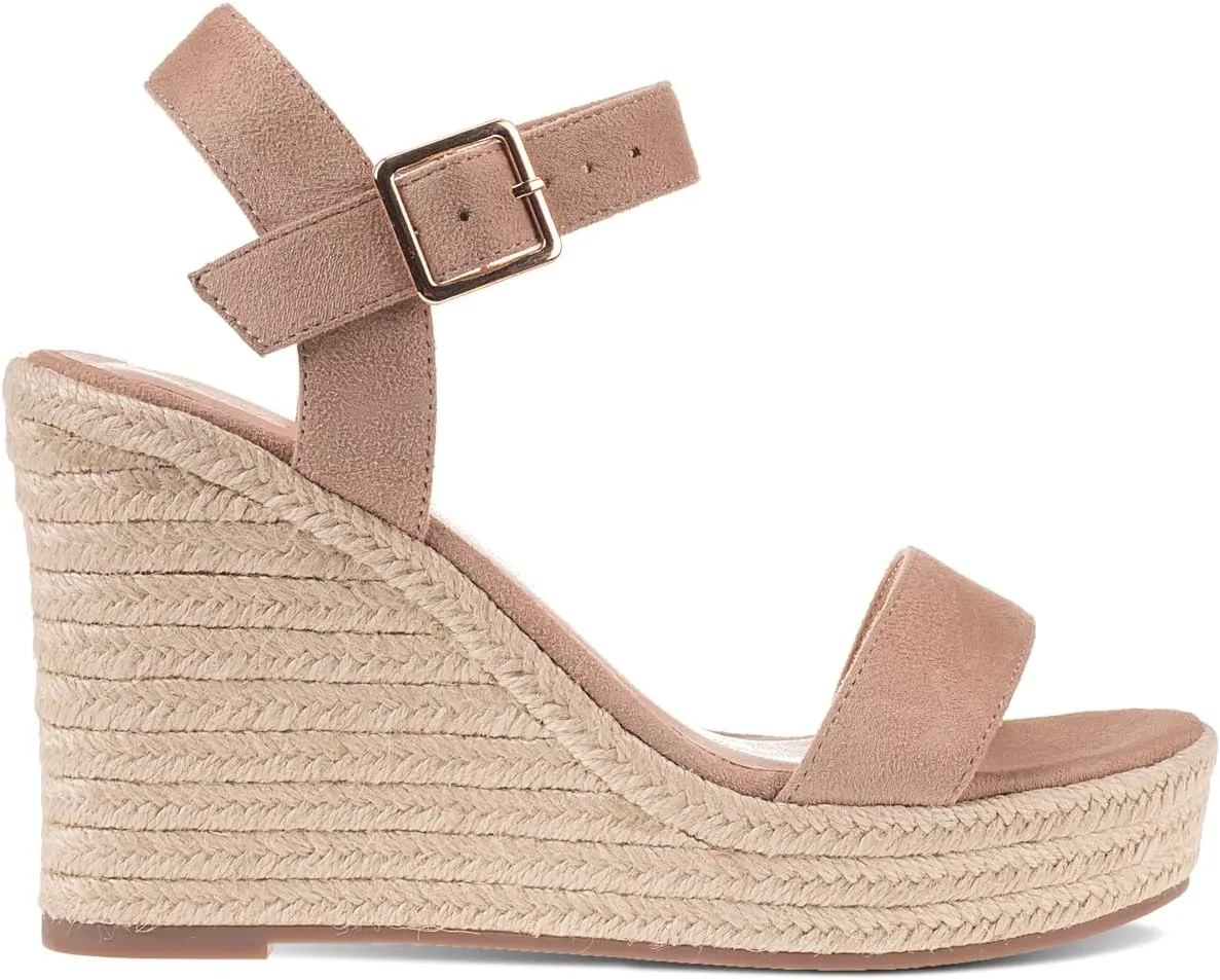 Women's Platform Sandals Wedge Ankle Strap Open Toe Sandals