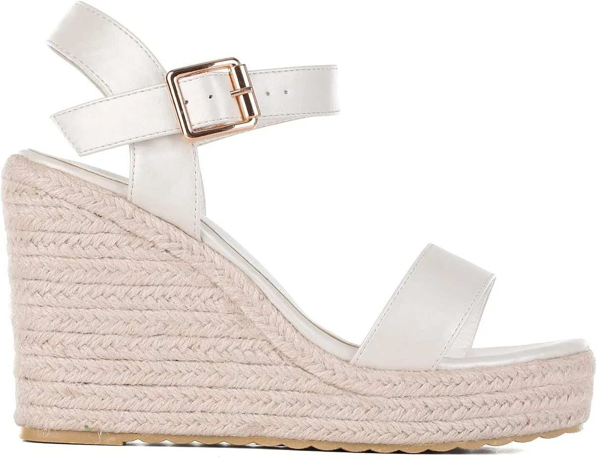 Women's Platform Sandals Wedge Ankle Strap Open Toe Sandals