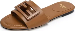Womens Slip On Flat Sandals Fashion Dressy Open Toe Summer Slide Outdoor Sandals