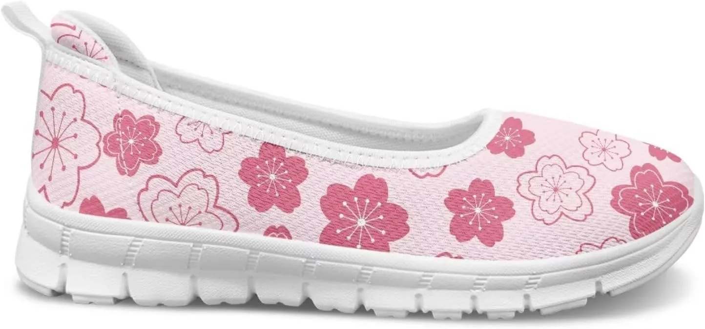 Womens Slip on Shoes Lightweight Printed Walking Shoes Stylish Loafers Non Slip Flat Shoes Low-top Casual Shoes SizeUS 6-11