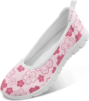 Womens Slip on Shoes Lightweight Printed Walking Shoes Stylish Loafers Non Slip Flat Shoes Low-top Casual Shoes SizeUS 6-11