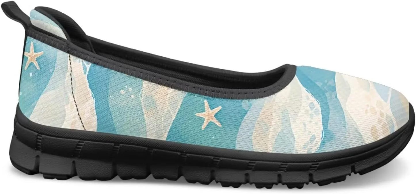 Women's Slip on Shoes Printed Lightweight Walking Shoes Stylish Loafers Non Slip Shoes Low-top Casual Shoes SizeUS 6-11