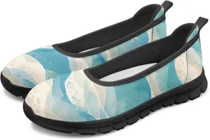 Women's Slip on Shoes Printed Lightweight Walking Shoes Stylish Loafers Non Slip Shoes Low-top Casual Shoes SizeUS 6-11