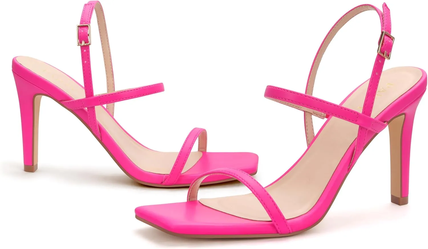 Women's Strappy High Heeled Sandals Open Toe Ankle Strap heels Comfy Weddings Shoes