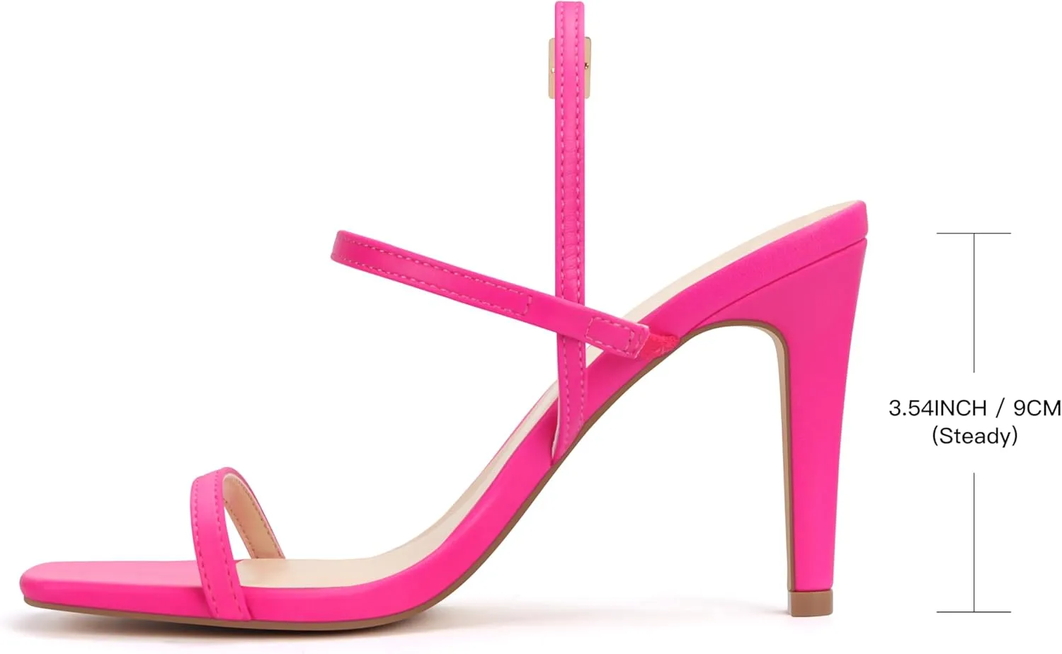 Women's Strappy High Heeled Sandals Open Toe Ankle Strap heels Comfy Weddings Shoes