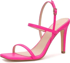 Women's Strappy High Heeled Sandals Open Toe Ankle Strap heels Comfy Weddings Shoes