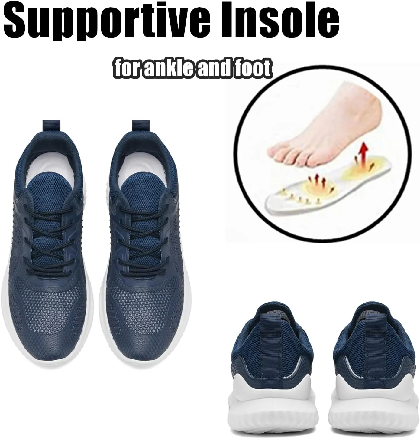 Womens Tennis Running Shoes Unisex Lightweight Breathable Walking Shoes Ultra Soft Flying Knitting Lace Up Fashion Sneakers Non Slip Athletic Trainers Casual Sports Shoes