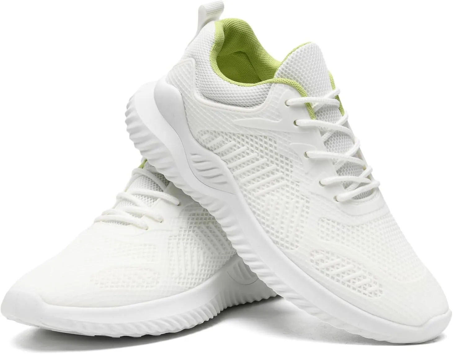 Womens Tennis Running Shoes Unisex Lightweight Breathable Walking Shoes Ultra Soft Flying Knitting Lace Up Fashion Sneakers Non Slip Athletic Trainers Casual Sports Shoes