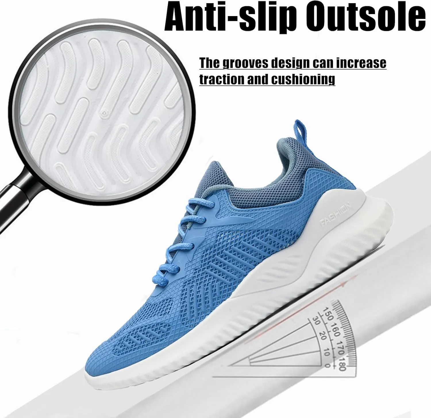 Womens Tennis Running Shoes Unisex Lightweight Breathable Walking Shoes Ultra Soft Flying Knitting Lace Up Fashion Sneakers Non Slip Athletic Trainers Casual Sports Shoes