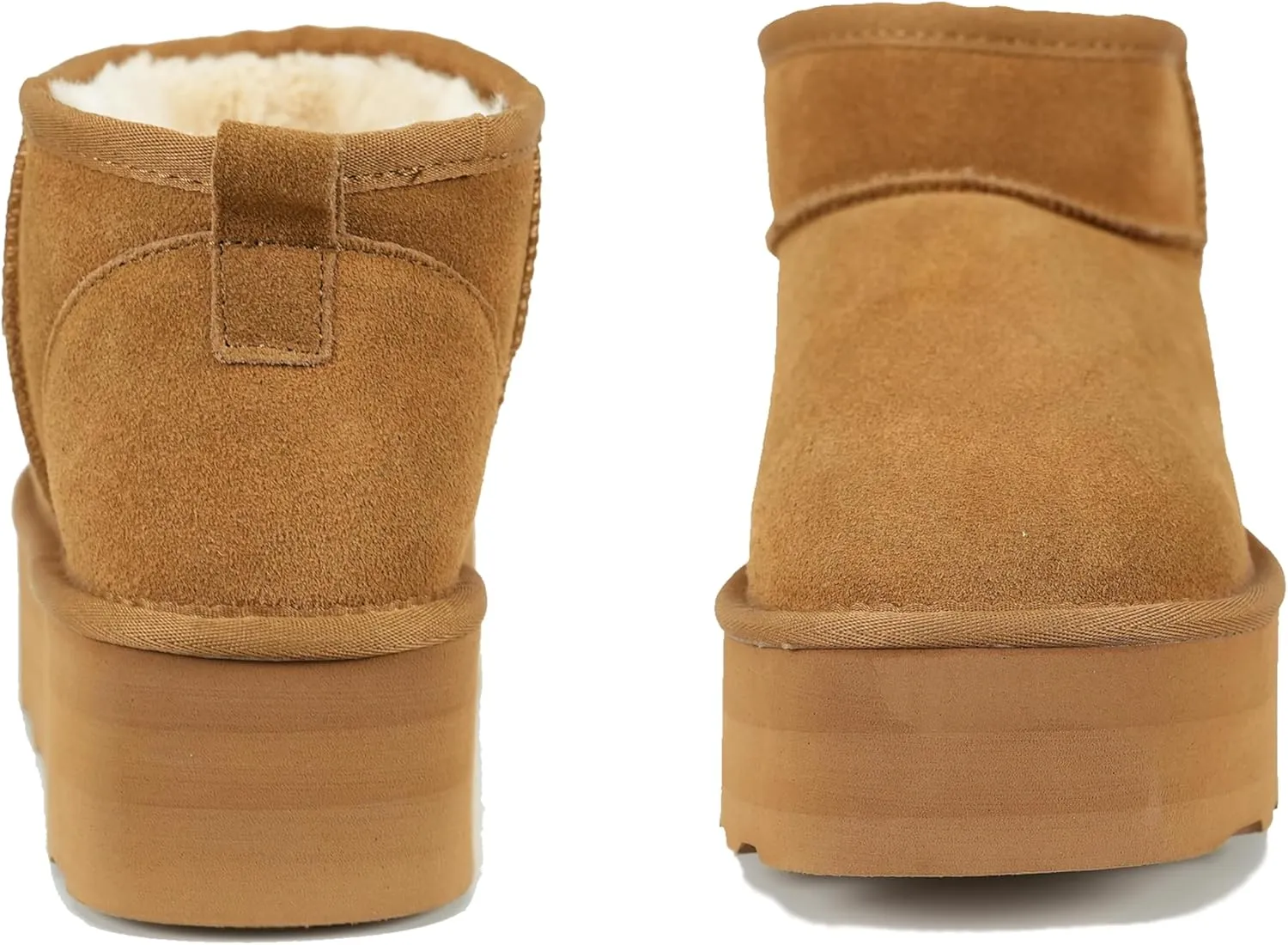 Women's Ultra Mini Platform Fashion Boot Classic Short Ankle Boot Cloud Warm Fur Lined Snow Boots Anti-Slip Winter Boots for Outdoor,Size: 5.5-11 US