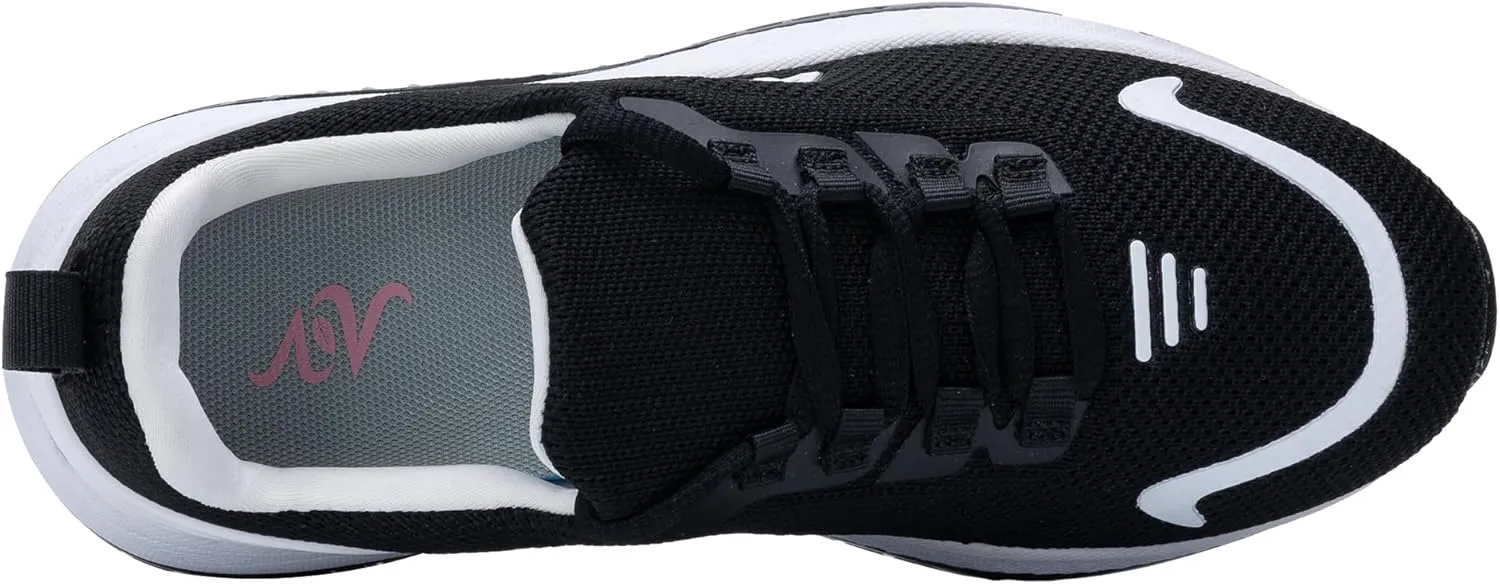 Womens Walking Shoes Arch Support Slip on Wide Platform Sneakers Comfortable Running Shoes for Gym Daily Leisure