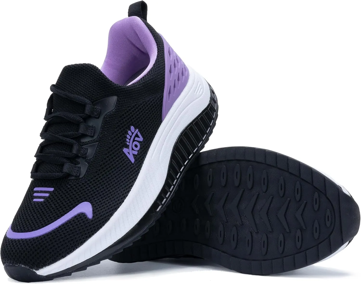 Womens Walking Shoes Arch Support Slip on Wide Platform Sneakers Comfortable Running Shoes for Gym Daily Leisure