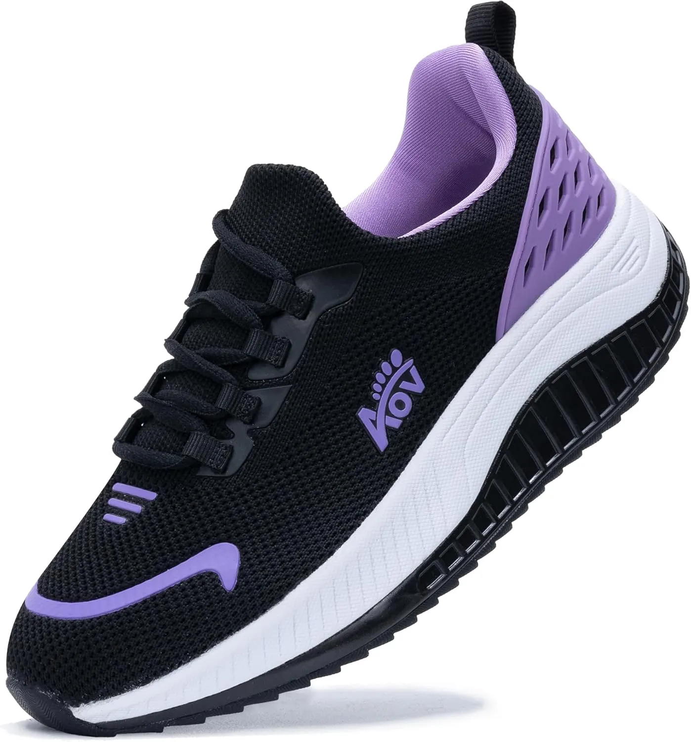 Womens Walking Shoes Arch Support Slip on Wide Platform Sneakers Comfortable Running Shoes for Gym Daily Leisure