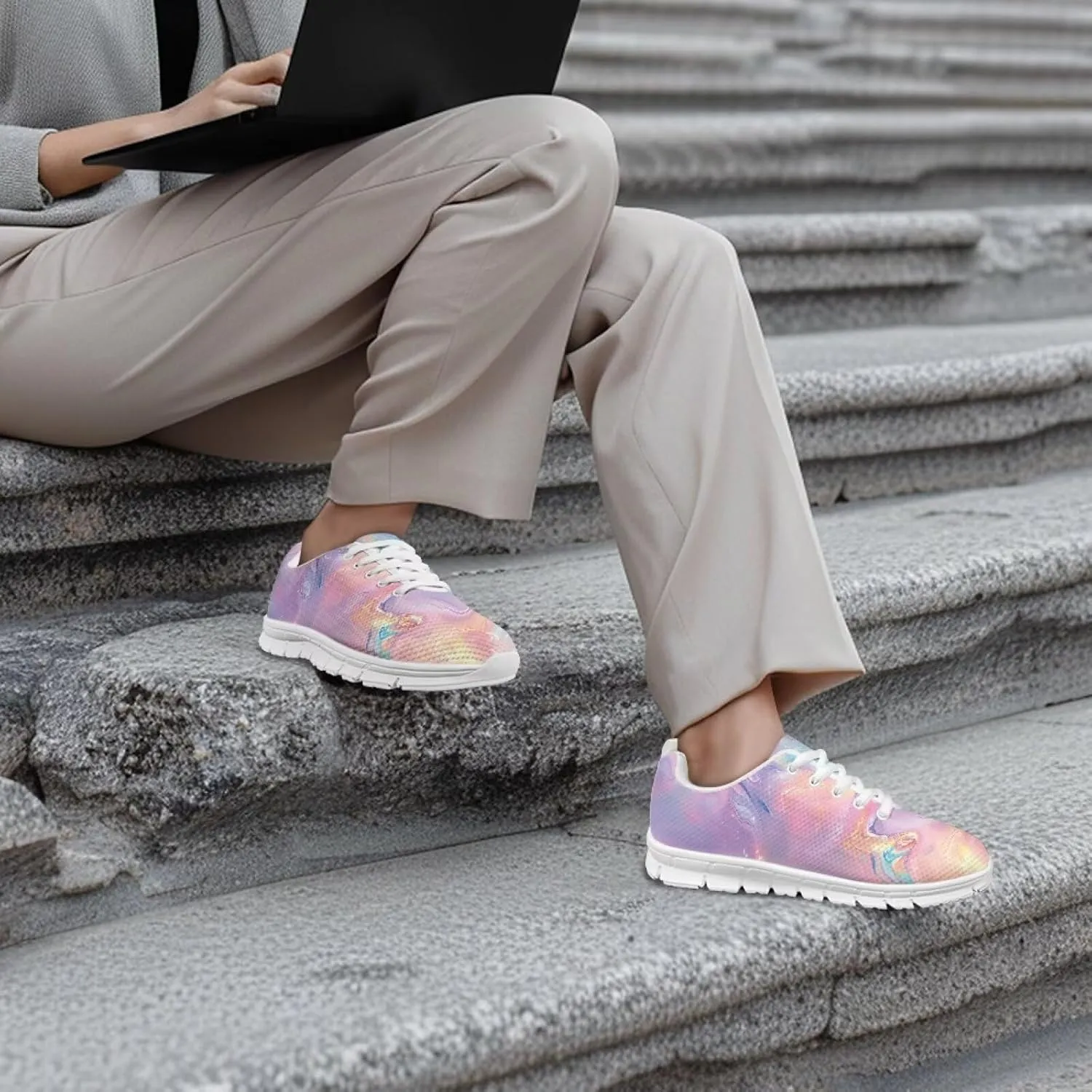 Womens Walking Shoes Non Slip Sneakers Comfortable Tennis Running Shoes