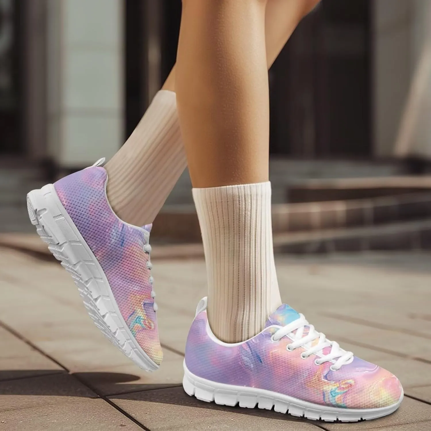 Womens Walking Shoes Non Slip Sneakers Comfortable Tennis Running Shoes