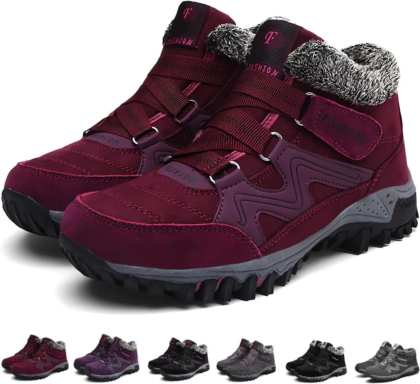 Women's Winter Thermal Boots for Women Waterproof Snow Winter Warm Hiking Work Comfy Boots Sneakers Walking Shoes