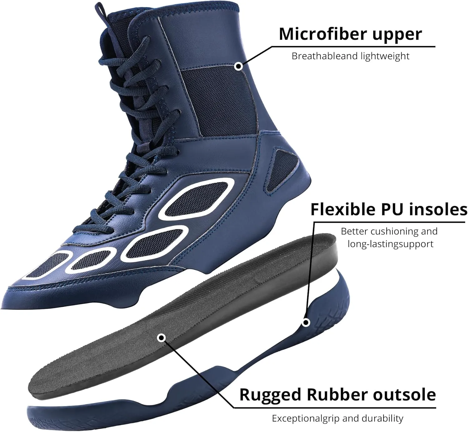 Wrestling Shoes Men Boxing Shoe Fitness High Top Sneakers Wrestling Boots