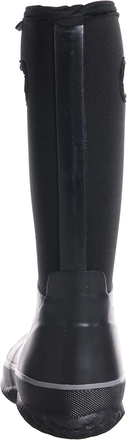WTW Rubber Rain Boots for Men Multi-Season Mid Waterproof Insulated Neoprene Rubber Outdoor Hunting Boots