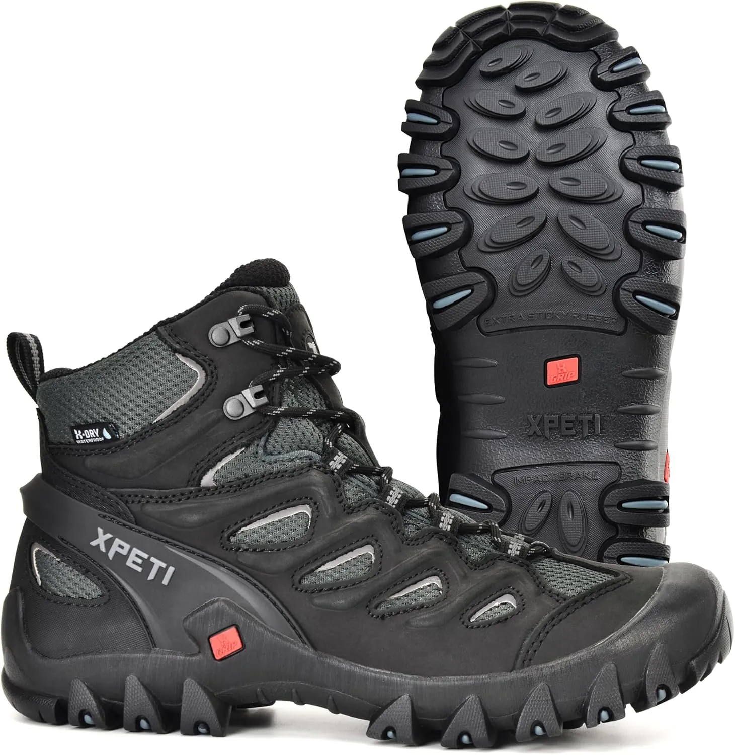 XPETI Men's Pathfinder Mid Waterproof Hiking Boots